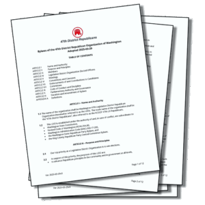 Bylaws of the 47th District Republicans